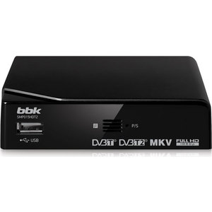 

Тюнер DVB-T2 BBK SMP015HDT2 black, SMP015HDT2 black