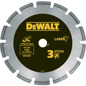 

Диск алмазный DeWALT 230х22.2мм (DT3763), 230х22.2мм (DT3763)