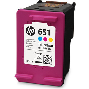 Картридж HP №651 tri-colour (C2P11AE) картридж sakura si3ym63ae схожий с hp 3ym63ae 305xl tri colour для hp deskjet 2710 2120 2721 2722 2723 2724