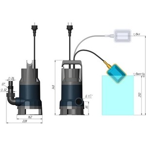 фото Дренажный насос unipump vort 401 pw