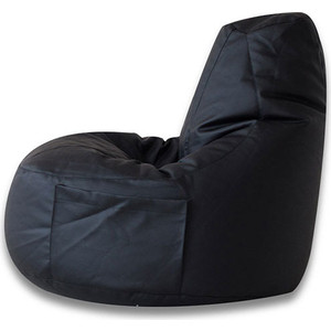 Кресло-мешок DreamBag Comfort black (экокожа) матрас comfort perfect slt8 90х200 см высота 20 см чехол трикотаж