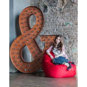 Кресло-мешок DreamBag Красное Фьюжн XL 125х85