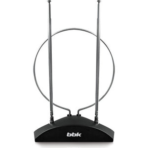 Антенна телевизионная BBK DA03 (комнатная, пассивная) черная антенна телевизионная hyundai h tae260 наружная пассивная серебристая