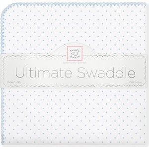 

Фланелевая пеленка SwaddleDesigns для новорожденного Pstl Blue Dot (SD-001PB), для новорожденного Pstl Blue Dot (SD-001PB)