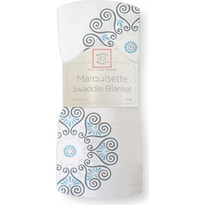 

Пеленка детская тонкая SwaddleDesigns Bright Blue Medallions (SD-452B), Bright Blue Medallions (SD-452B)