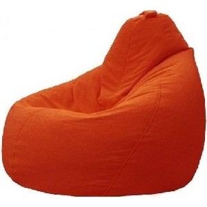 Кресло-мешок POOFF Груша оранжевый (велюр)