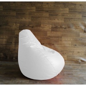 Кресло-мешок Груша POOFF искусственная кожа - белый