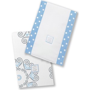 

Полотенчики SwaddleDesigns Baby Burpie Set Blue Medallions (SD-453B), Baby Burpie Set Blue Medallions (SD-453B)