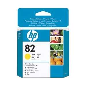 Картридж HP N82 жёлтый (CH568A) картридж струйный hp 771c b6y32a хроматический красный для designjet z6200 printer series 775 мл 3 шт в упаковке