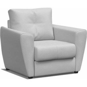 кресло кровать mebel ars квартет экокожа черная Кресло-кровать Mebel Ars Квартет - экокожа белая ППУ (110/90/80)
