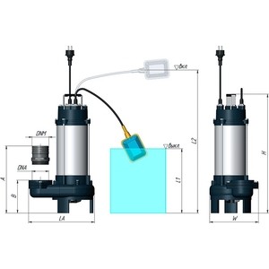 фото Фекальный насос unipump fekacut v2200df