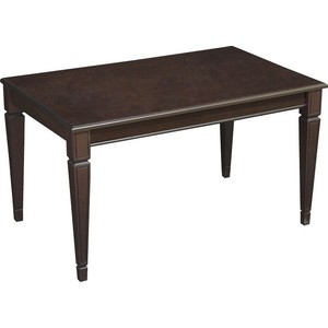 Стол журнальный Мебелик Васко В 81 темно-коричневый, патина (П0006337) консоль мебелик васко в 91н темно коричневый патина п0002197