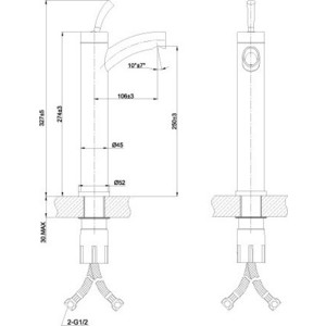 фото Смеситель для раковины lemark element (lm5109s)