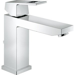 фото Смеситель для раковины grohe eurocube с донным клапаном (23445000)