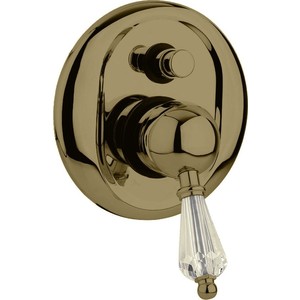 Смеситель для ванны Cezares Vintage встраиваемый, с переключателем, бронза, ручки Swarovski (Vintage-VDIM-02-Sw) смеситель для ванны cezares aphrodite встраиваемый золото aphrodite vdim2 03 24 bi
