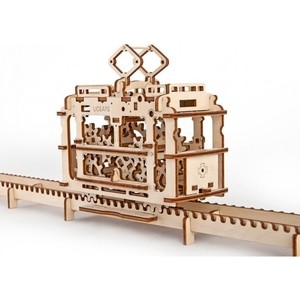 

Конструктор 3D-пазл Ugears Трамвай с рельсами (70008), Трамвай с рельсами (70008)