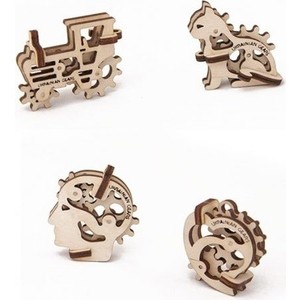 

Конструктор 3D-пазл Ugears Трибики (4 шт.) (70015), Трибики (4 шт.) (70015)