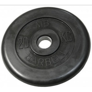 

Диск обрезиненный Barbell 31 мм 20 кг, 31 мм 20 кг