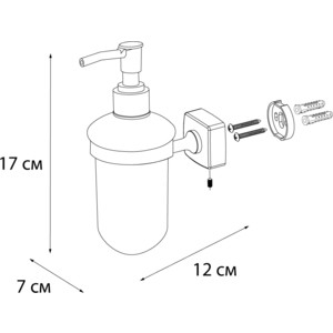 Дозатор для жидкого мыла Fixsen Kvadro (FX-61312)
