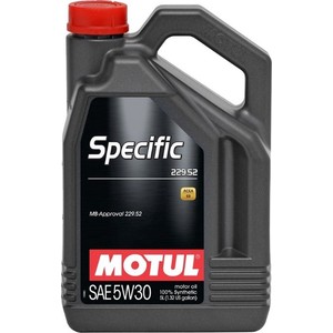 фото Моторное масло motul specific 229.52 5w-30 5 л