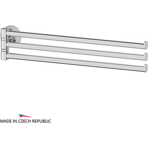 фото Полотенцедержатель поворотный fbs vizovice тройной 37 см, хром (viz 045)