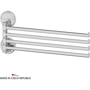 фото Полотенцедержатель поворотный fbs luxia четверной 37 см, хром (lux 046)