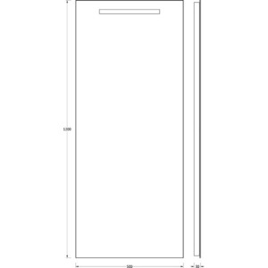 фото Зеркало evoform lumline 50х120 см, со встроенным lum- светильником 12 w (by 2011)