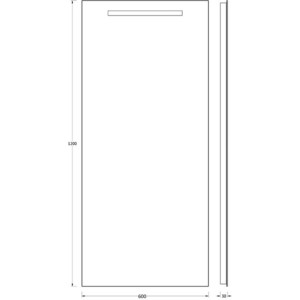 фото Зеркало evoform ledline 60х120 см, со встроенным led- светильником 4 w (by 2112)