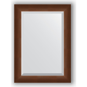 Зеркало с фацетом в багетной раме поворотное Evoform Exclusive 52x72 см, орех 65 мм (BY 1127)