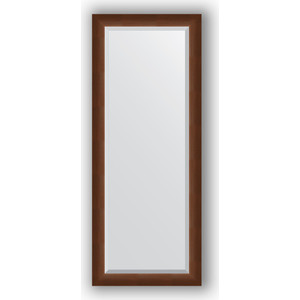 фото Зеркало с фацетом в багетной раме поворотное evoform exclusive 57x142 см, орех 65 мм (by 1167)