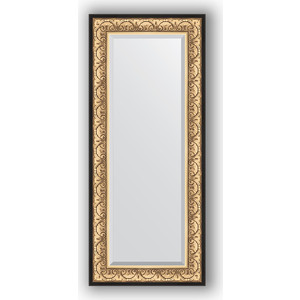 фото Зеркало с фацетом в багетной раме поворотное evoform exclusive 60x140 см, барокко золото 106 мм (by 1261)