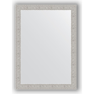 фото Зеркало в багетной раме поворотное evoform definite 51x71 см, волна алюминий 46 мм (by 3038)