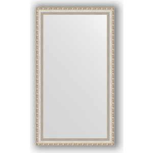 фото Зеркало в багетной раме поворотное evoform definite 65x115 см, версаль серебро 64 мм (by 3206)