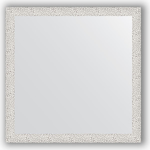 фото Зеркало в багетной раме evoform definite 71x71 см, чеканка белая 46 мм (by 3226)