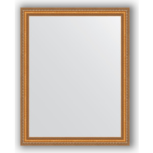 фото Зеркало в багетной раме поворотное evoform definite 75x95 см, золотые бусы на бронзе 60 мм (by 3266)