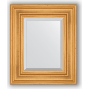 Зеркало с фацетом в багетной раме Evoform Exclusive 49x59 см, травленое золото 99 мм (BY 3366)