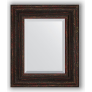 фото Зеркало с фацетом в багетной раме evoform exclusive 49x59 см, темный прованс 99 мм (by 3369)
