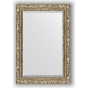фото Зеркало с фацетом в багетной раме поворотное evoform exclusive 65x95 см, виньетка античное серебро 85 мм (by 3435)