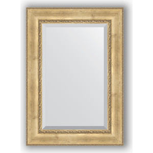 фото Зеркало с фацетом в багетной раме поворотное evoform exclusive 72x102 см, состаренное серебро с орнаментом 120 мм (by 3454)