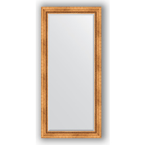 фото Зеркало с фацетом в багетной раме поворотное evoform exclusive 76x166 см, римское золото 88 мм (by 3594)