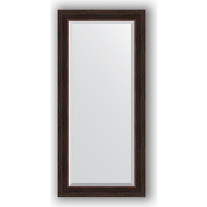 фото Зеркало с фацетом в багетной раме поворотное evoform exclusive 79x169 см, темный прованс 99 мм (by 3603)