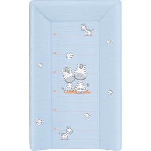 Матраc пеленальный Ceba Baby 70 см с изголовьем на кровать 120*60 см Zebra blue W-201-002-160