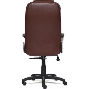 фото Кресло tetchair baron кож/зам коричневый/коричневый перфорированный 2 tone/2 tone /06