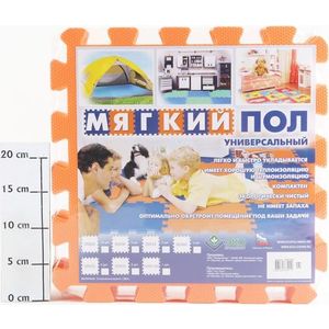 

Мягкий пол Eco-cover универсальный 33х33 см оранжевый 9 деталей УТ000000467, универсальный 33х33 см оранжевый 9 деталей УТ000000467