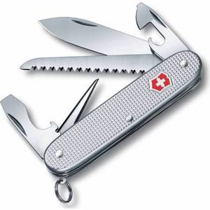 Нож перочинный Victorinox Farmer 0.8241.26 (93мм, 9 функций, алюминиевая рукоять серебристый)