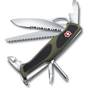 

Нож перочинный Victorinox RangerGrip 178 0.9663.MWC4 130мм 12 функций, чёрно-зеленый, RangerGrip 178 0.9663.MWC4 130мм 12 функций, чёрно-зеленый