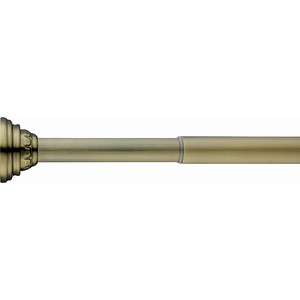 фото Карниз для ванны elghansa monterno прямой, с кольцами, 1035-1850 мм, бронза (cs-1-bronze)