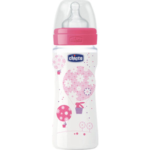 

Бутылочка Chicco Well-being Girl 4 мес.+, сил. соска, быстрый поток, РР, 330 мл, Well-being Girl 4 мес.+, сил. соска, быстрый поток, РР, 330 мл