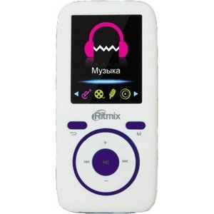 

MP3 плеер Ritmix RF-4450 4Gb white/violet, RF-4450 4Gb white/violet