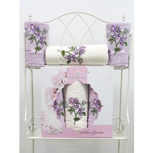 

Набор из 3 полотенец Merzuka Sakura garden (50х80-2/70х130) (9048 сиреневый), Sakura garden (50х80-2/70х130) (9048 сиреневый)